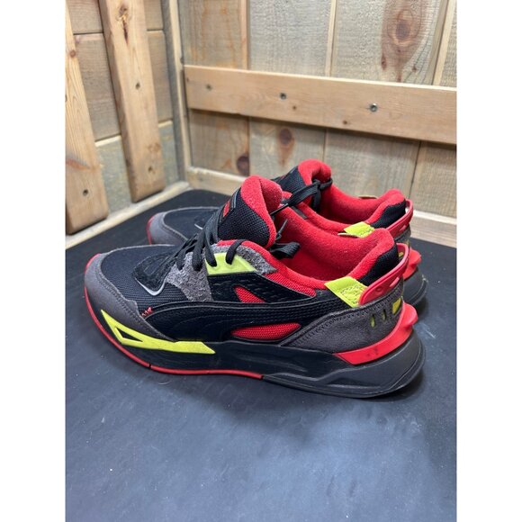 Mens Puma Mirage Sport "Alert" Sneakers Size 9 Black/Red - Picture 6 of 9